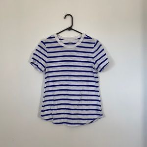 Blue/white stripe tee from Old Navy. Size S